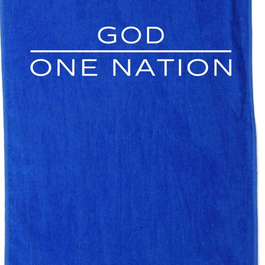 1 Nation Under God Line Art Patriotic Christian Religion Gift Platinum Collection Golf Towel