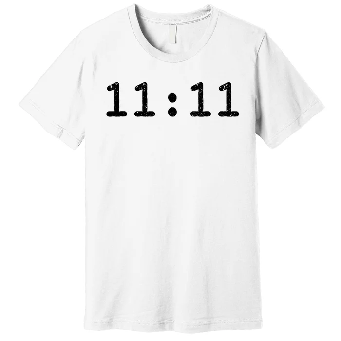 1111 Numerology Vintage Style Spiritual Awakening Premium T-Shirt