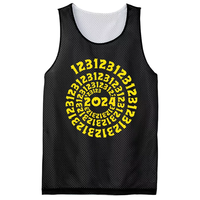 123123 New Years Eve Happy New Year 2024 Funny Mesh Reversible Basketball Jersey Tank