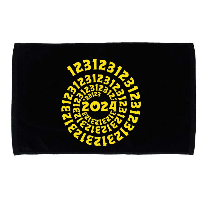 123123 New Years Eve Happy New Year 2024 Funny Microfiber Hand Towel