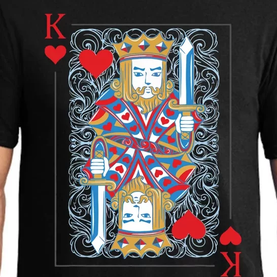 1 Of 2 King And Queen Matching Poker For Couples Pajama Set