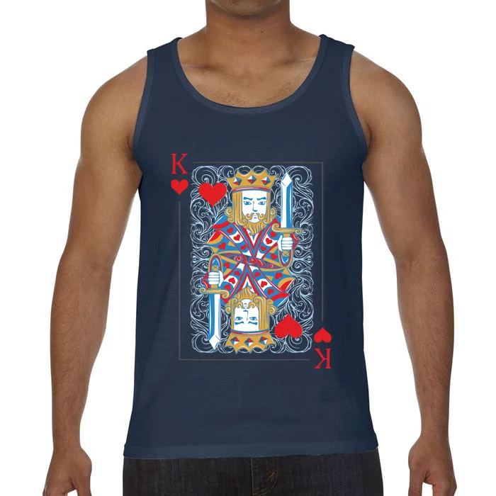 1 Of 2 King And Queen Matching Poker For Couples Comfort Colors® Tank Top