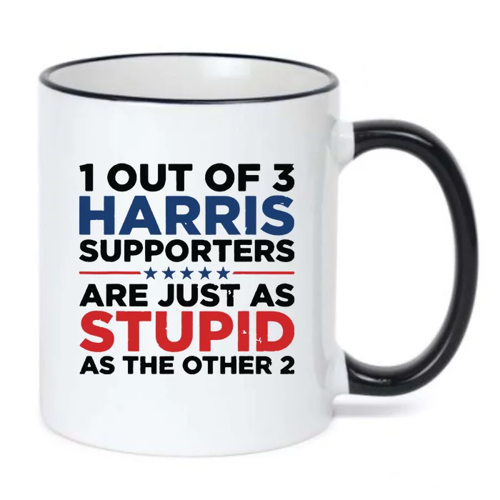 1 Out 3 Harris Supporters Are Just As Stupid As The Other 2 Black Color Changing Mug