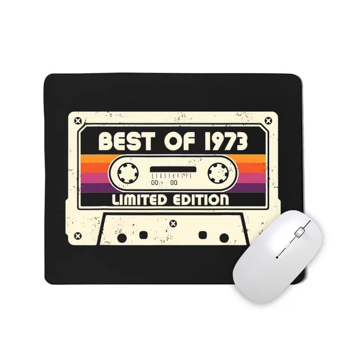 1973 Old Cassette Tape Birthday 50th Birthday 1973 Vintage Mousepad