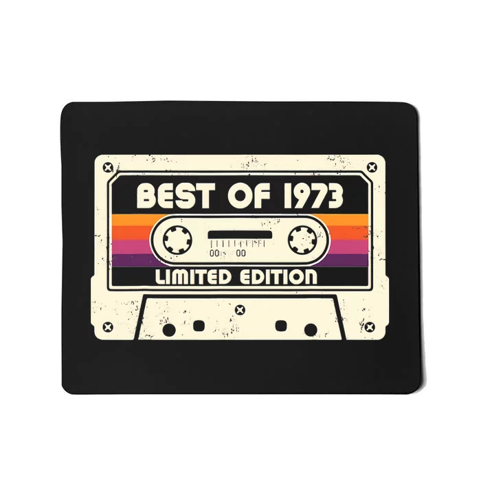 1973 Old Cassette Tape Birthday 50th Birthday 1973 Vintage Mousepad