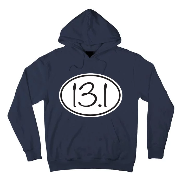 131 Oval Half Marathon Decal Running T Tall Hoodie