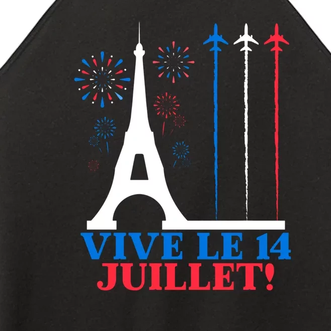 14th Of July National France Bastille Day Meaningful Women’s Perfect Tri Rocker Tank