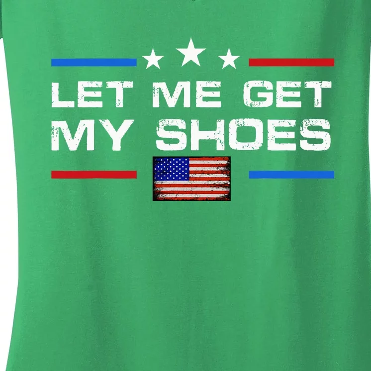 13th Of July IM Voting For Let Me Get My Shoes Women's V-Neck T-Shirt