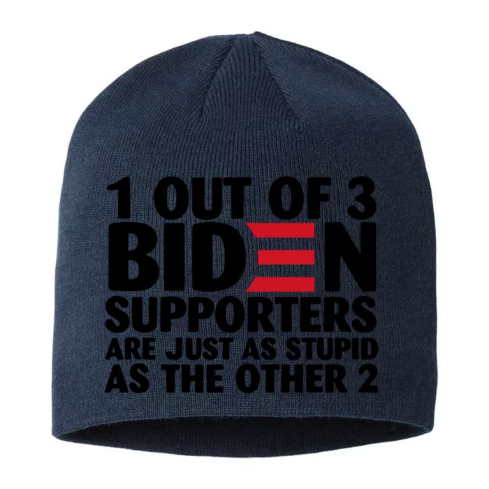 1 Out Of 3 Biden Supporters Are Just As Stupid 8 1/2in Sustainable Knit Beanie