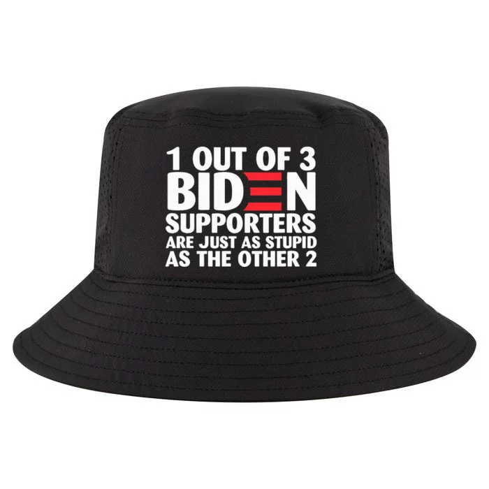 1 out of 3 Biden supporters are just as stupid Cool Comfort Performance Bucket Hat