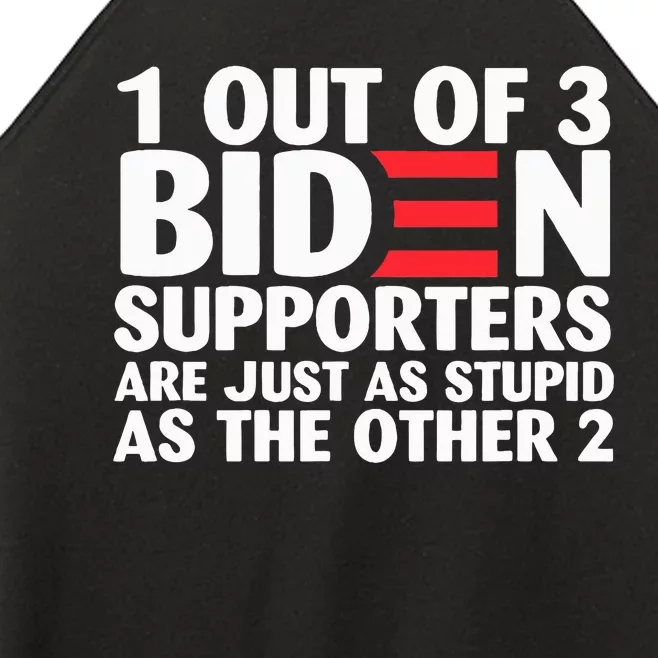 1 out of 3 Biden supporters are just as stupid Women’s Perfect Tri Rocker Tank