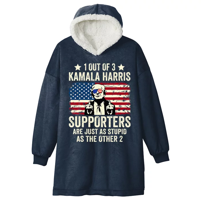 1 Out Of 3 Kamala Harris Hooded Wearable Blanket