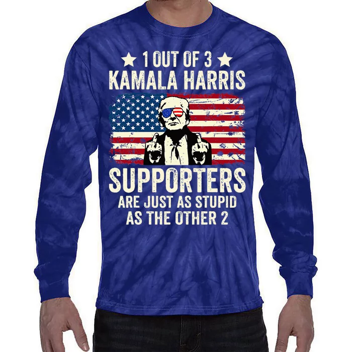 1 Out Of 3 Kamala Harris Tie-Dye Long Sleeve Shirt