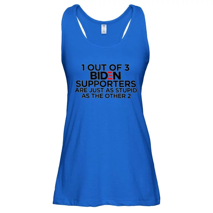 1 Out Of 3 Biden Supporters Ladies Essential Flowy Tank