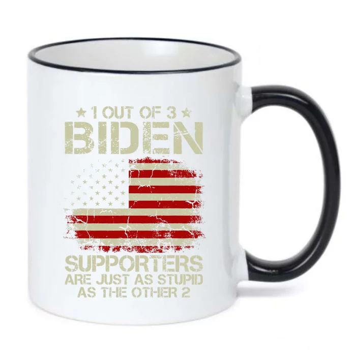 1 Out Of 3 Biden Supporters Are As Stupid As The Other 2 Black Color Changing Mug