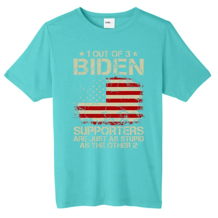 1 Out Of 3 Biden Supporters Are As Stupid As The Other 2 ChromaSoft Performance T-Shirt