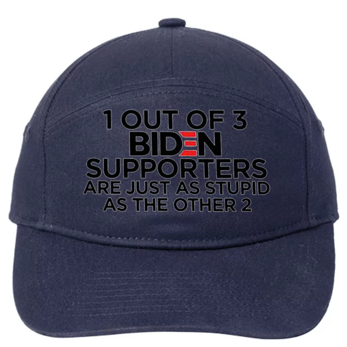 1 OUT OF 3 BIDEN SUPPORTERS 7-Panel Snapback Hat