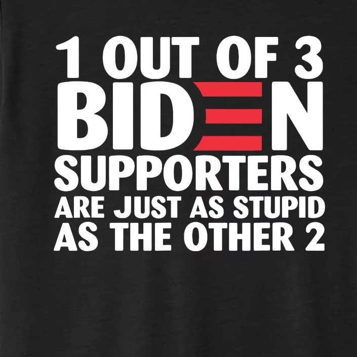 1 Out Of 3 Biden Supporters Are Just As Stupid ChromaSoft Performance T-Shirt