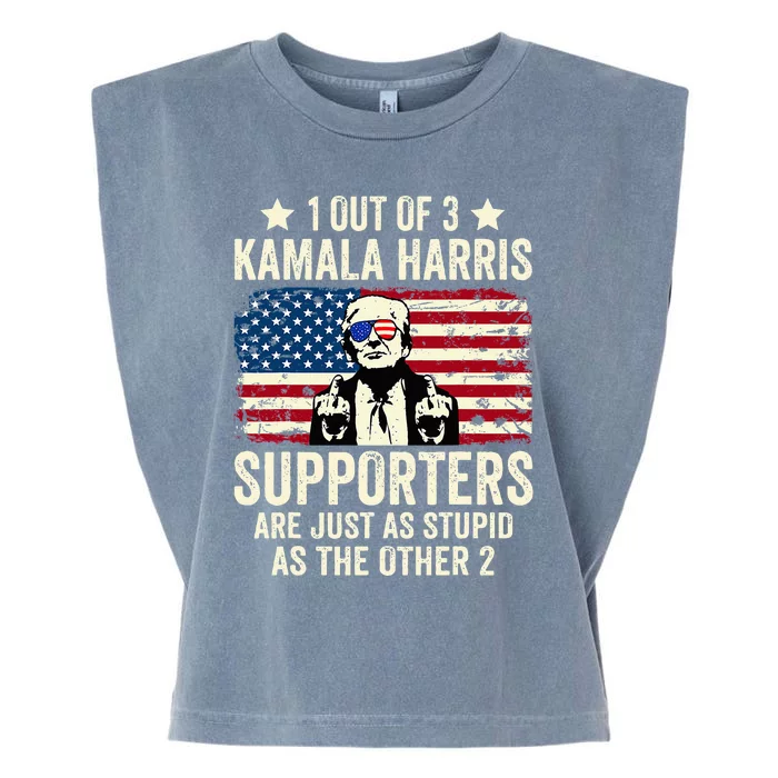 1 Out Of 3 Kamala Harris Supporters Are Just As Stupid Garment-Dyed Women's Muscle Tee