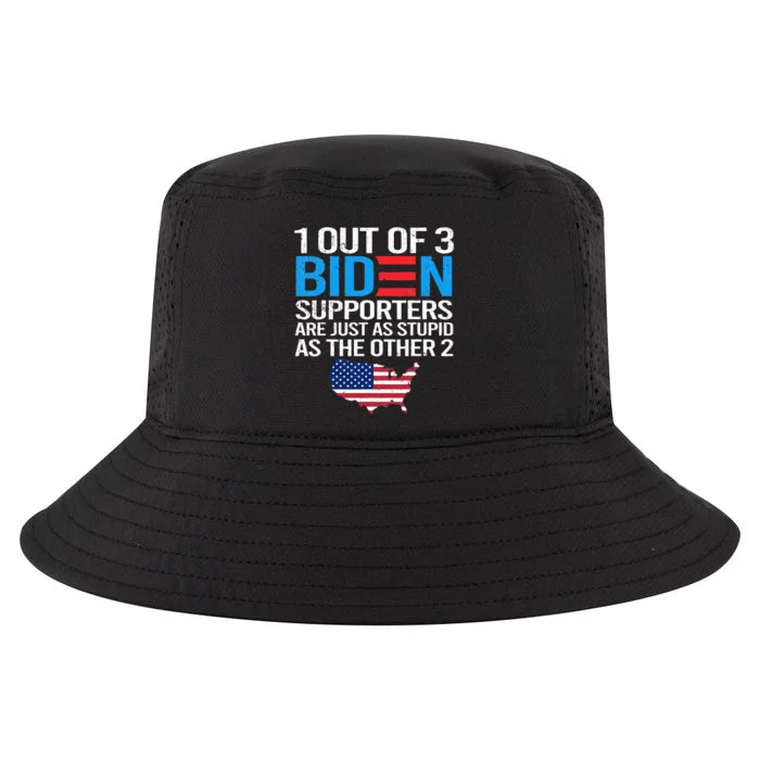 1 Out Of 3 Biden Supporters Are Just As Stupid Flag Cool Comfort Performance Bucket Hat