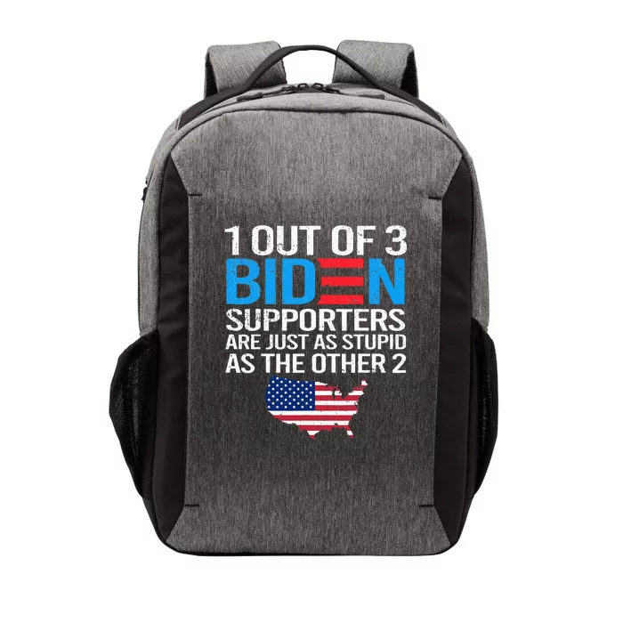 1 Out Of 3 Biden Supporters Are Just As Stupid Flag Vector Backpack