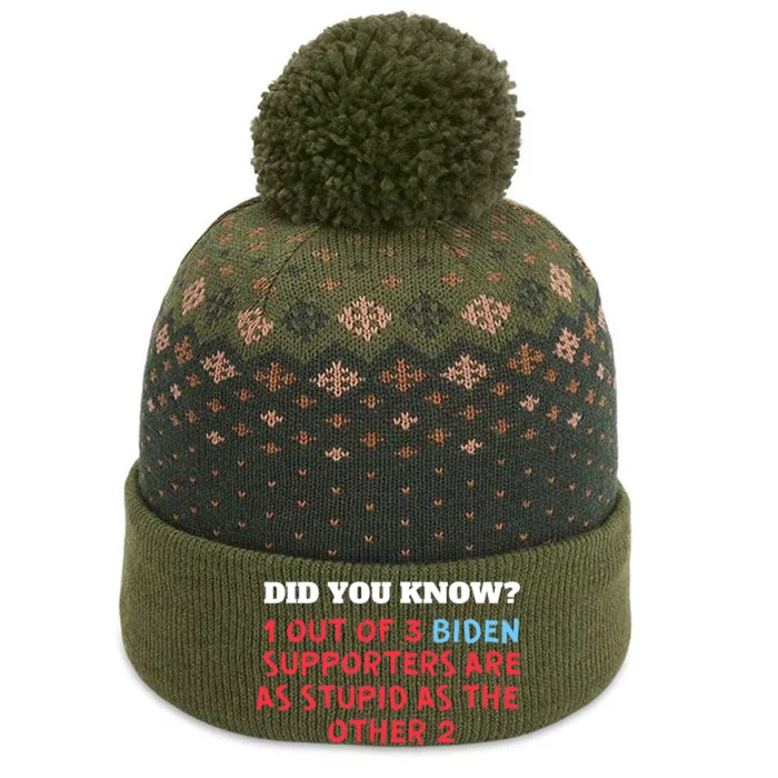 1 Out Of 3 Biden Supporters Are As Stupid As The Other 2 The Baniff Cuffed Pom Beanie