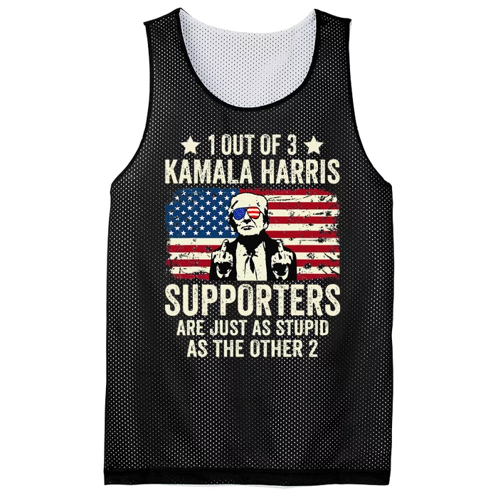 1 Out Of 3 Kamala Harris Supporters Are Just As Stupid Gift Mesh Reversible Basketball Jersey Tank