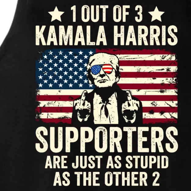 1 Out Of 3 Kamala Harris Supporters Are Just As Stupid Ladies Tri-Blend Wicking Tank