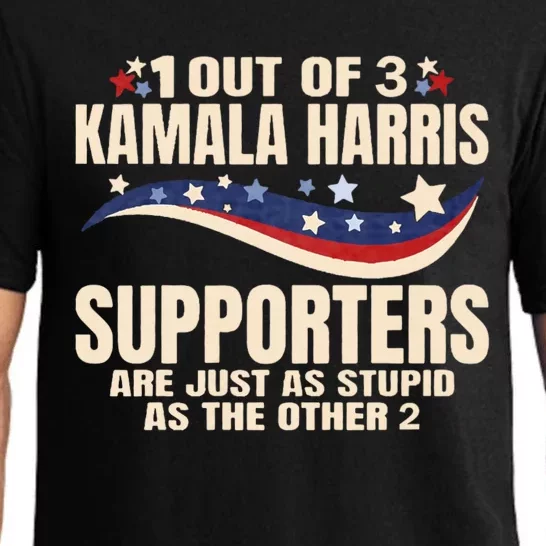 1 Out Of 3 Harris Supporters Stupid Funny Saying Pajama Set