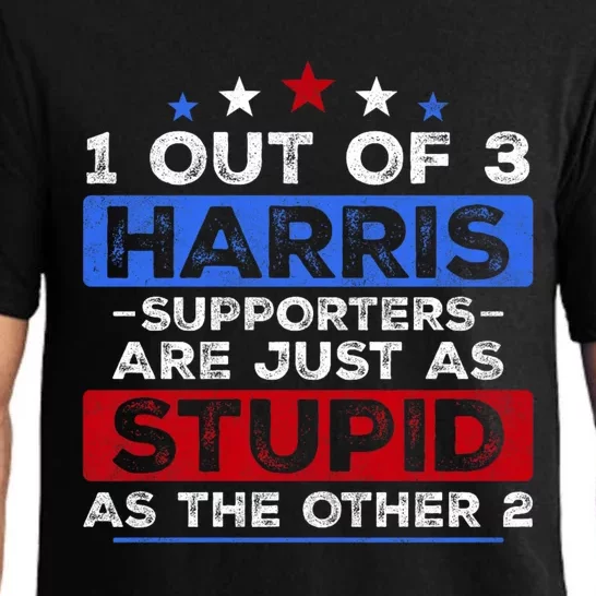 1 Out Of 3 Harris Supporters Stupid Funny Saying Pajama Set