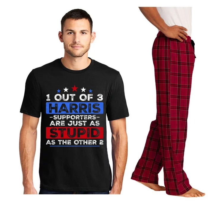 1 Out Of 3 Harris Supporters Stupid Funny Saying Pajama Set