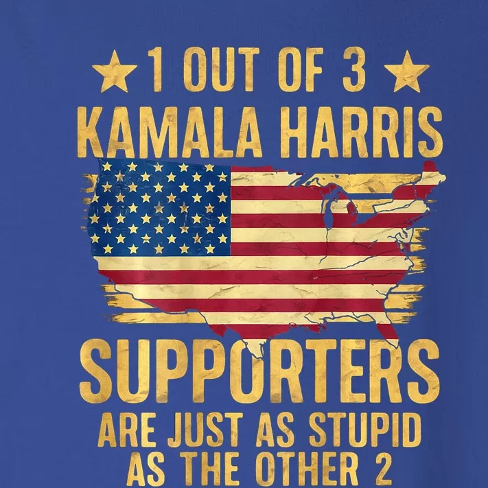 1 Out Of 3 Kamala Harris Supporters Stupid Toddler Long Sleeve Shirt