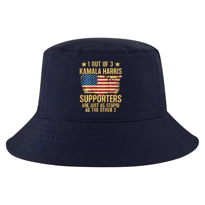 1 Out Of 3 Kamala Harris Supporters Stupid Cool Comfort Performance Bucket Hat