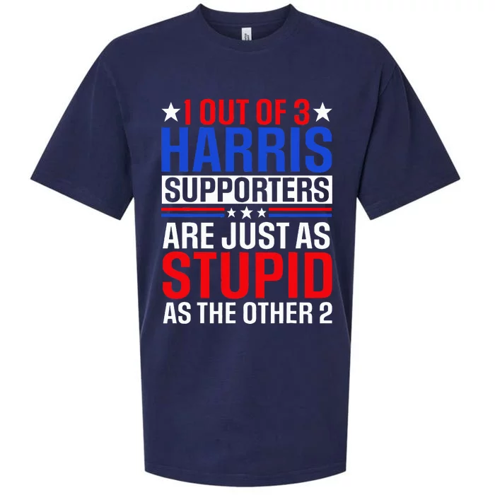 1 Out Of 3 Harris Supporters Are Just As Stupid As The Other Sueded Cloud Jersey T-Shirt