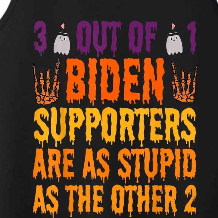 1 Out Of 3 Biden Supporters Are Just As Stupid For Halloween Performance Tank