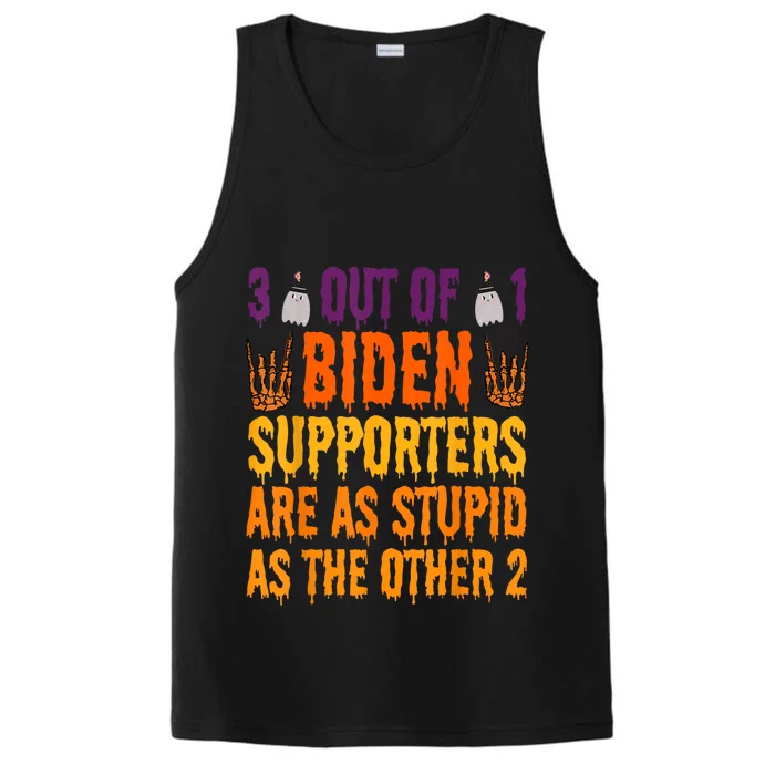 1 Out Of 3 Biden Supporters Are Just As Stupid For Halloween Performance Tank