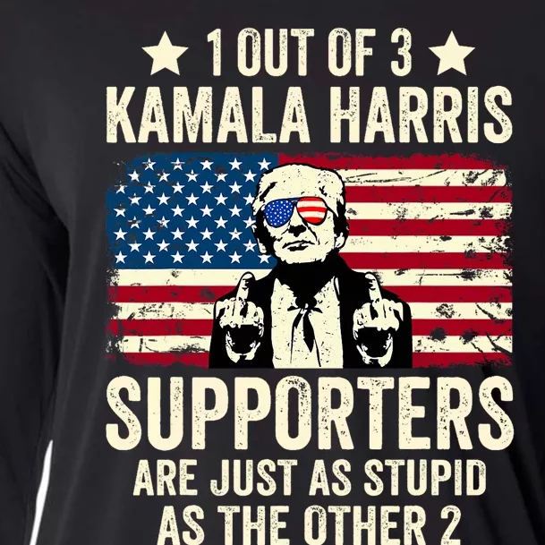 1 Out Of 3 Kamala Harris Supporters Are Just As Stupid Cooling Performance Long Sleeve Crew