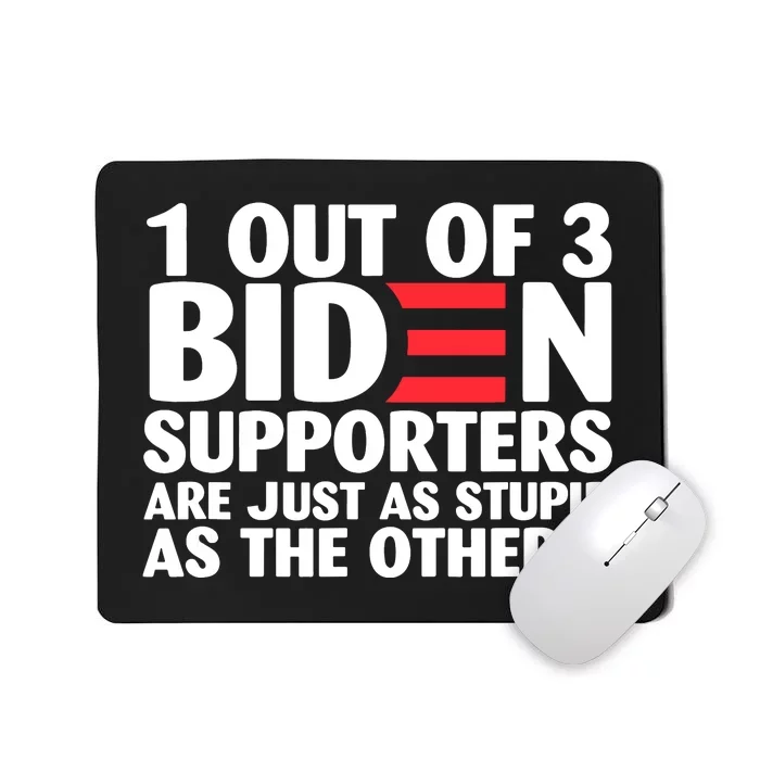 1 Out Of 3 Biden Supporters Are Just As Stupid Mousepad