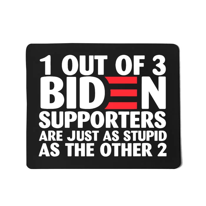 1 Out Of 3 Biden Supporters Are Just As Stupid Mousepad