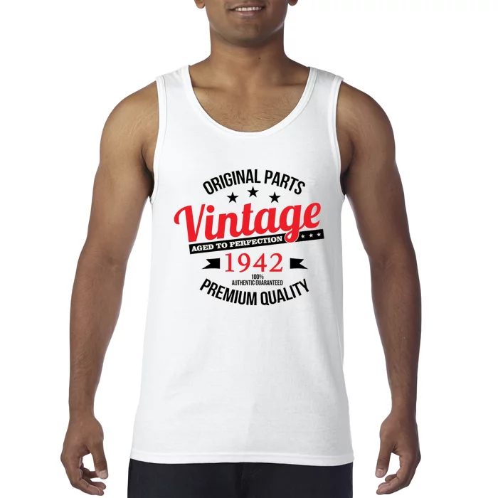 1942 Original Parts Vintage80th Birthday Tank Top