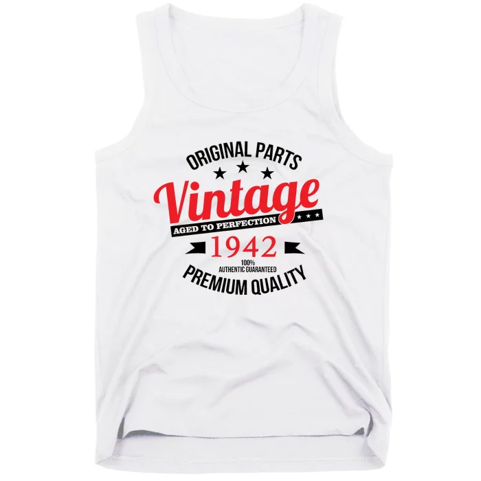 1942 Original Parts Vintage80th Birthday Tank Top