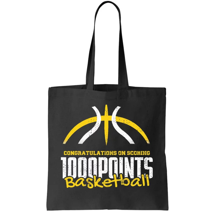 1000 Points Basketball Scorer High School Basketball Player Tote Bag