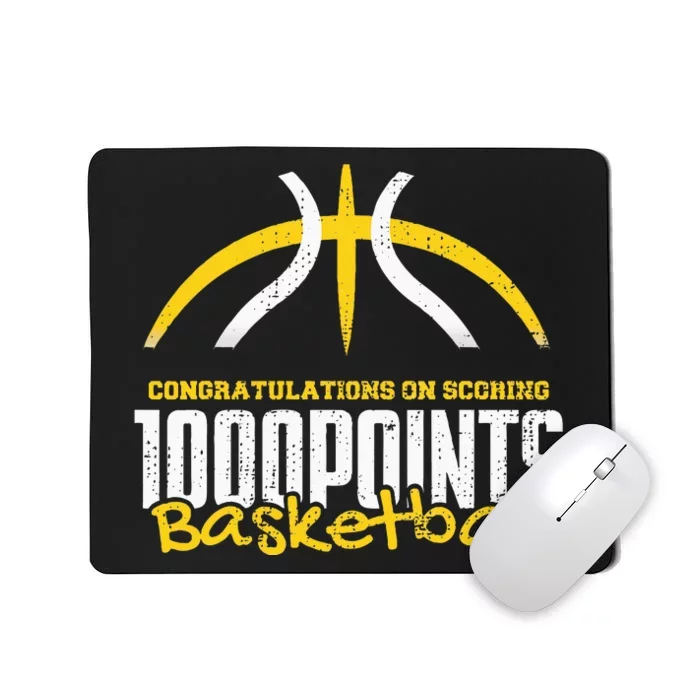 1000 Points Basketball Scorer High School Basketball Player Mousepad