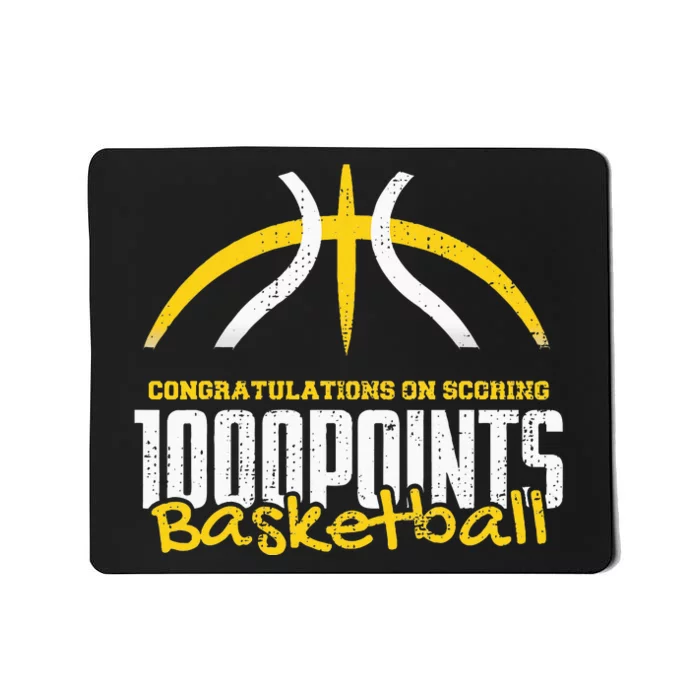 1000 Points Basketball Scorer High School Basketball Player Mousepad