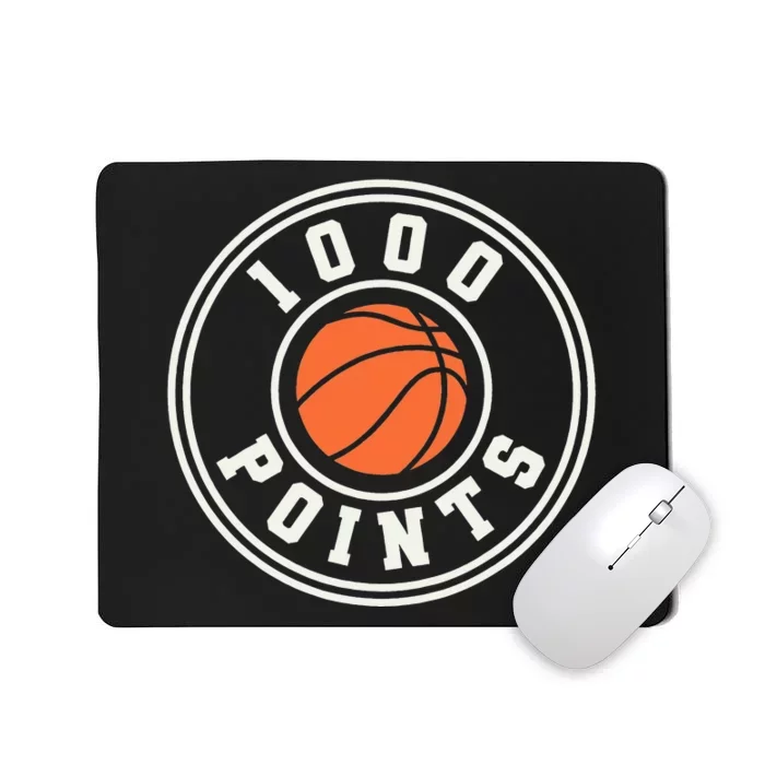 1000 Points Basketball Scorer High School Basketball Player Mousepad