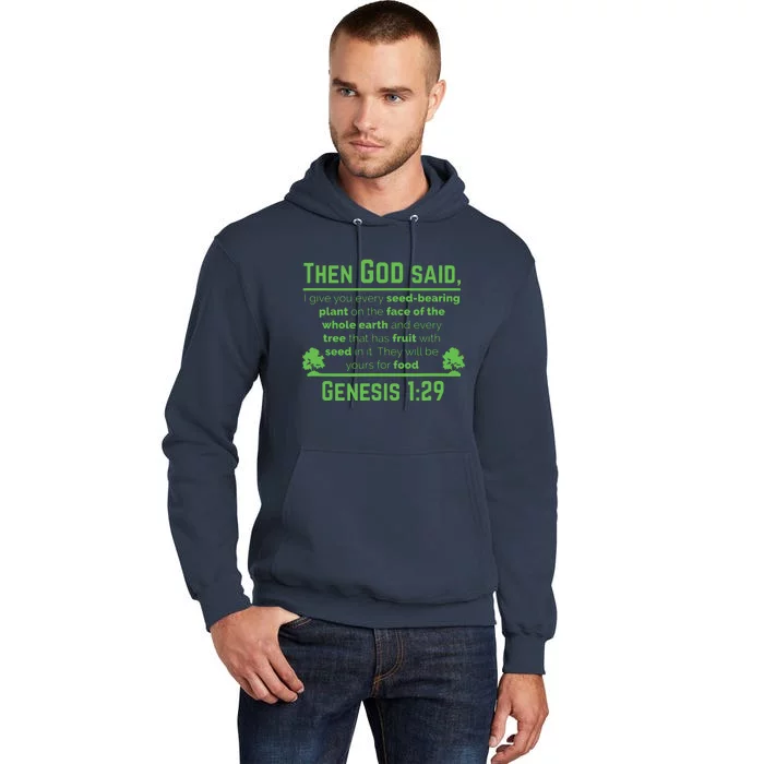 129 Plant Based Diet Vegan Vegetarian Animal Lovers Tall Hoodie