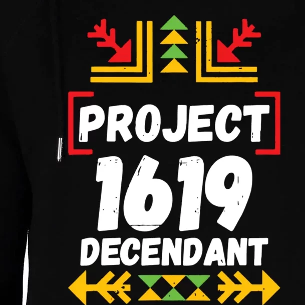 1619 Project Black History Month Womens Funnel Neck Pullover Hood