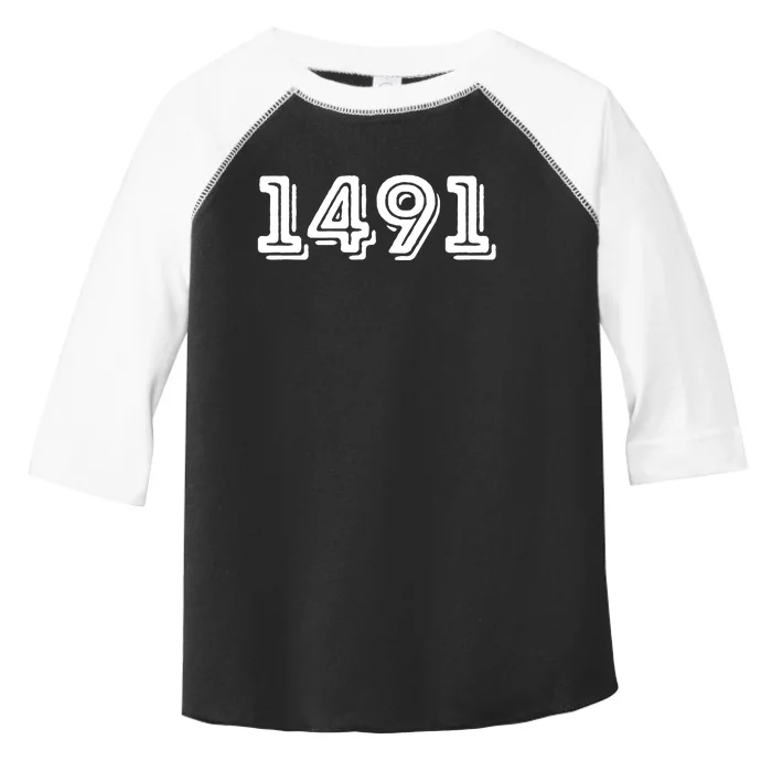 1491 Pre Columbus Decolonize Native American Indigenous Toddler Fine Jersey T-Shirt