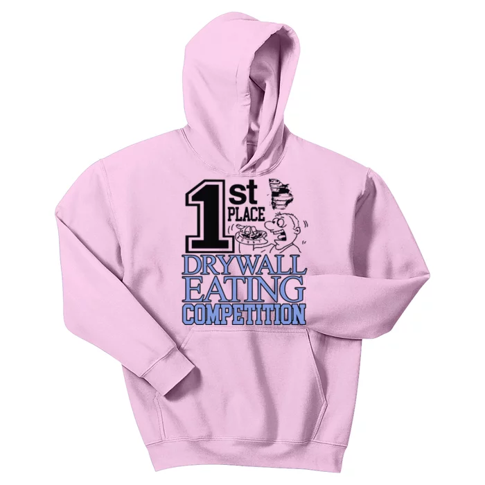 1st Place Drywall Eating Competition Kids Hoodie