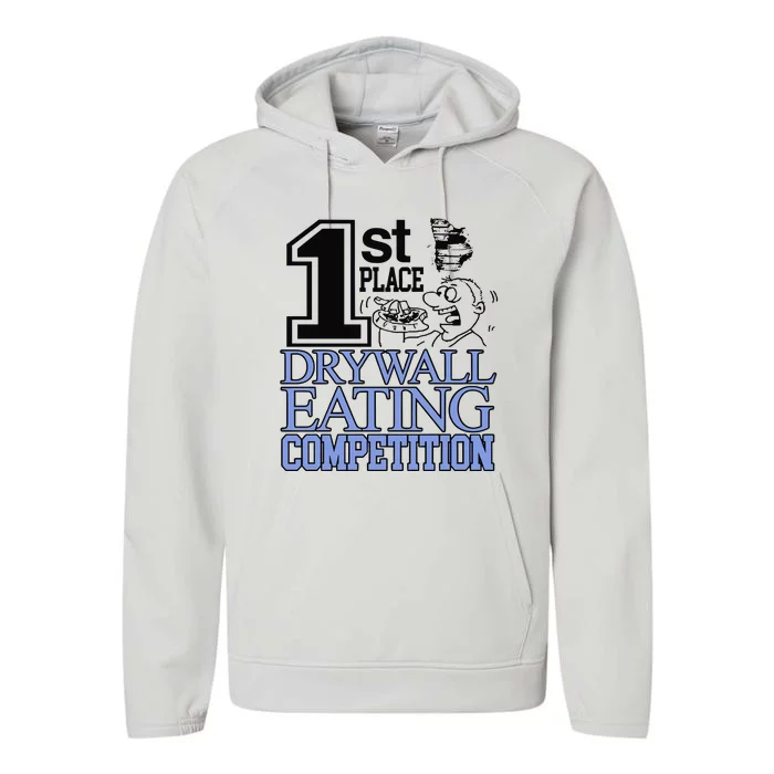 1st Place Drywall Eating Competition Performance Fleece Hoodie